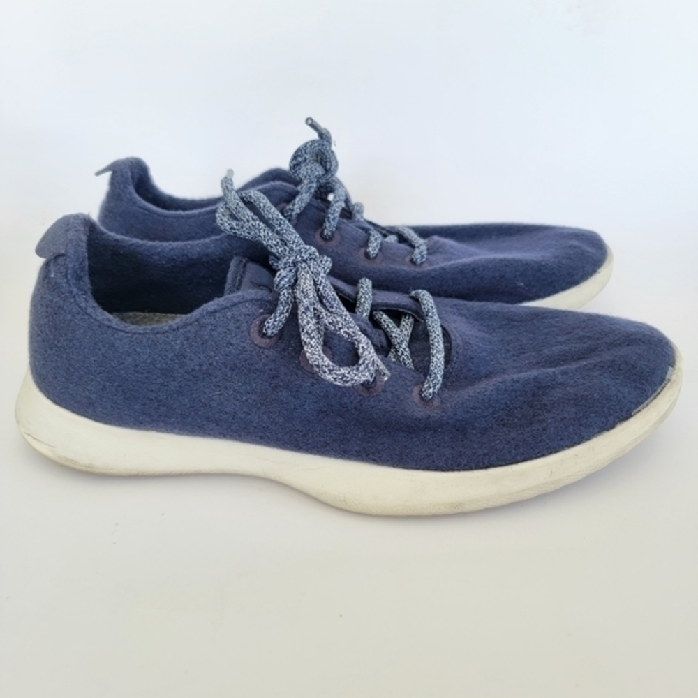 Allbirds Men's Size 10 Wool Runners Blue Lace‎ Up Running Shoes